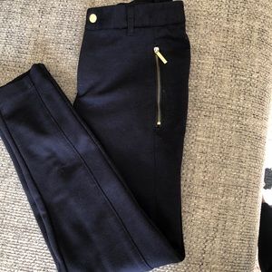 MK Navy Pants with gold hardware